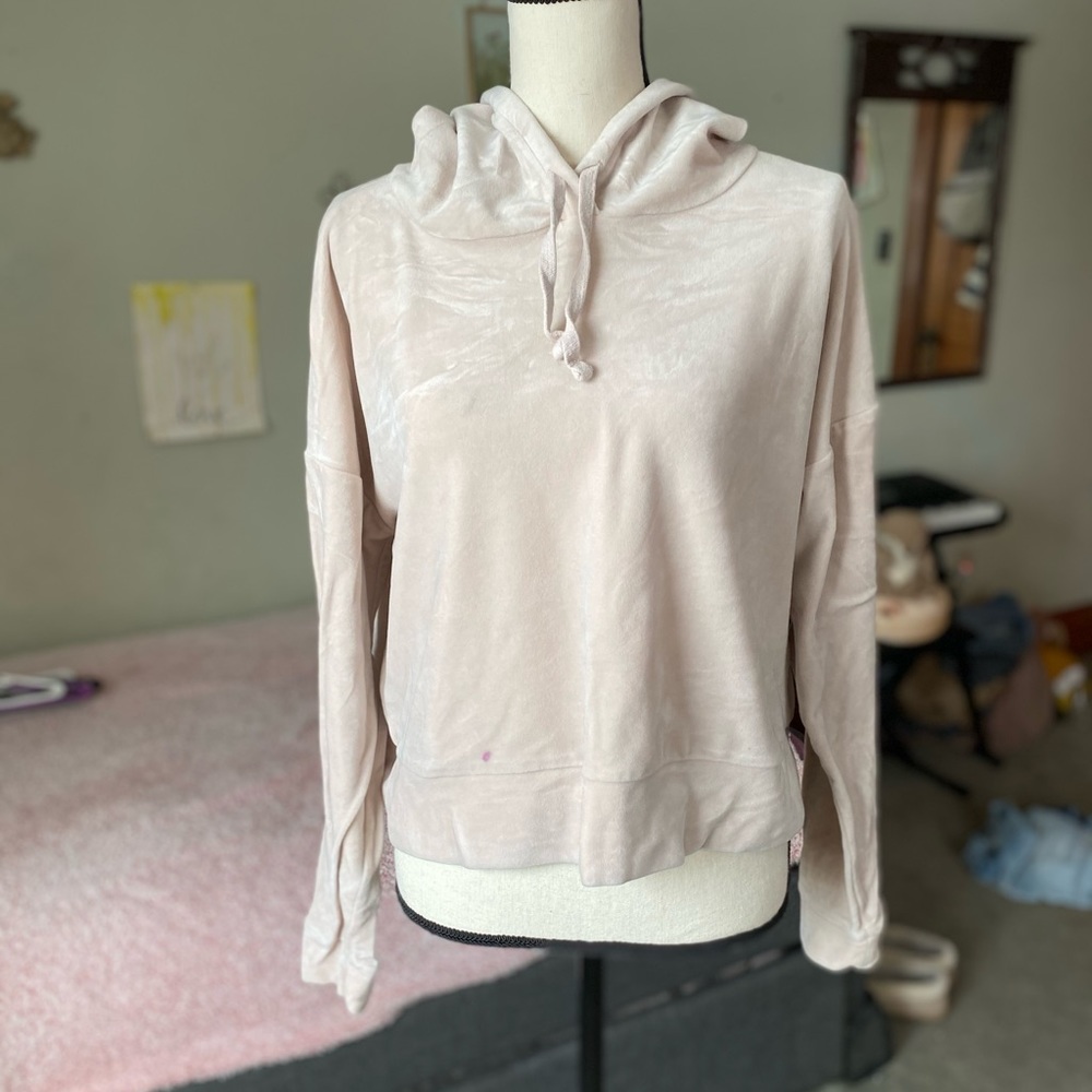 Light Pink Velvet Sweater